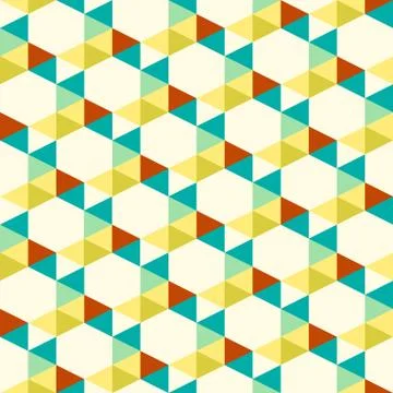 Seamless pattern of triangle Stock Illustration
