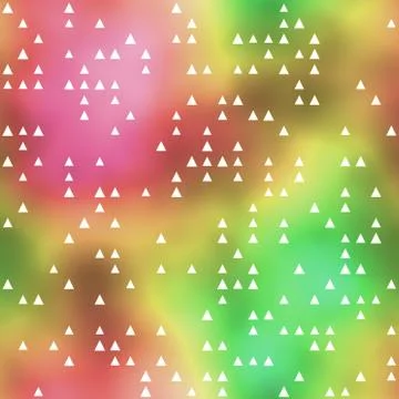 Seamless pattern with triangle motif on colorful background Stock Illustration