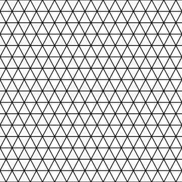 Seamless pattern triangle shape outline style, vector illustration Stock Illustration