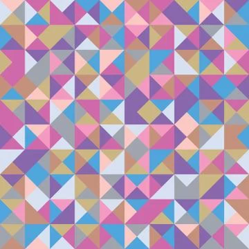 Seamless Pattern with Triangle Shapes of Different colors Stock Illustration