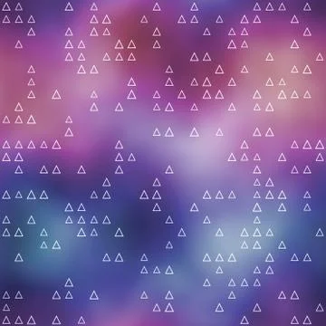 Seamless pattern with triangle silhouettes on pastel colored background Stock Illustration