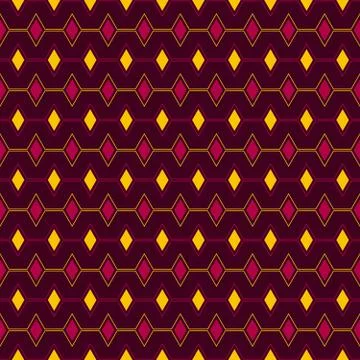 Seamless Pattern of Triangle, Vector Seamless Geometry Pattern for Postcards, Illustrazione stock