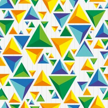 Seamless Pattern with Triangles. Abstract geometric background. Vector Stock Illustration