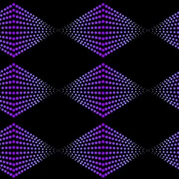 Seamless pattern triangles from dots. Purple texture. Stock Illustration