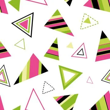 Seamless pattern of triangles. Geometric triangles. Bright seamless pattern.. Stockillustratie