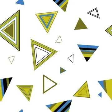 Seamless pattern of triangles. Geometric triangles. Bright seamless pattern.. Illustrazione stock