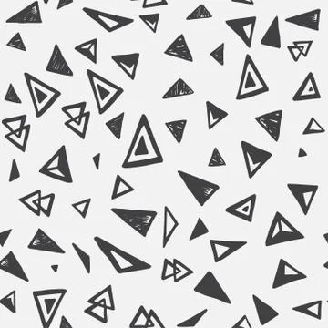 Seamless pattern with triangles Stock Illustration