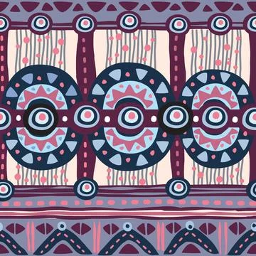 Seamless pattern tribal texture, ethnic background Stock Illustration