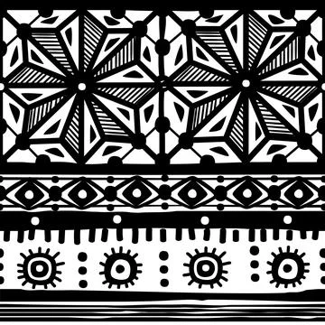 Seamless pattern tribal texture, ethnic background Stock Illustration