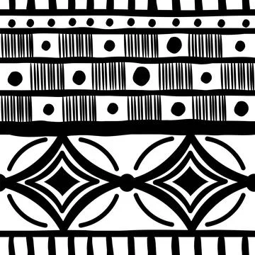 Seamless pattern tribal texture, ethnic background Stock Illustration