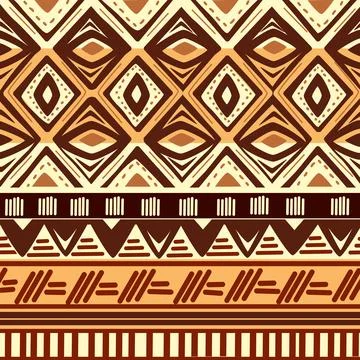Seamless pattern tribal texture, ethnic background Stock Illustration
