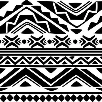 Seamless pattern tribal texture, ethnic background Stock Illustration