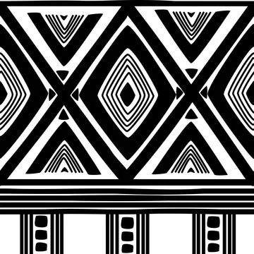 Seamless pattern tribal texture, ethnic background Stock Illustration
