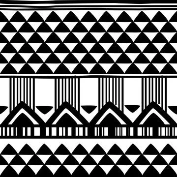 Seamless pattern tribal texture, ethnic background Stock Illustration