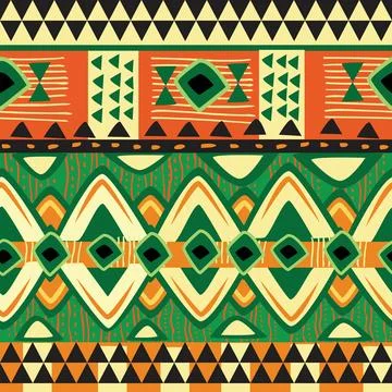 Seamless pattern tribal texture, ethnic background Stock Illustration
