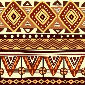 Seamless pattern tribal texture, ethnic background Stock Illustration