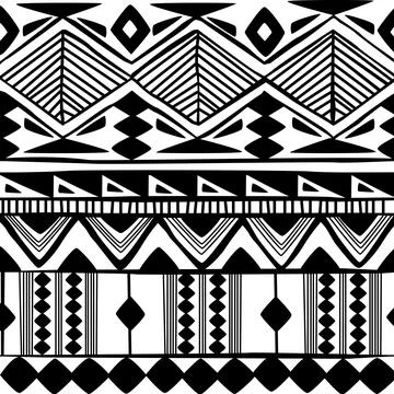 Seamless pattern tribal texture, ethnic background Stock Illustration
