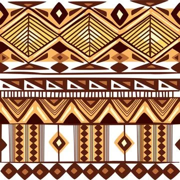 Seamless pattern tribal texture, ethnic background Stock Illustration