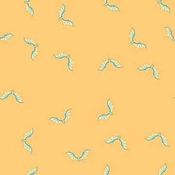 Seamless pattern tribal wings dragon cartoon vector Stockillustratie