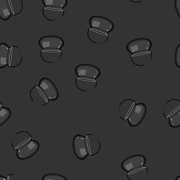 Seamless pattern trick halloween bucket cartoon vector Illustrazione stock