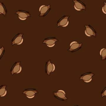 Seamless pattern tricorn pirate hat cartoon vector 스톡 일러스트