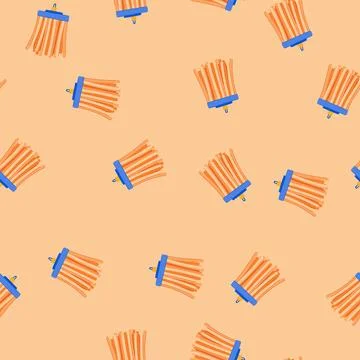 Seamless pattern trim tassel rope cartoon vector Stockillustratie