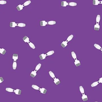 Seamless pattern trimmer shaver electric cartoon vector Stock Illustration