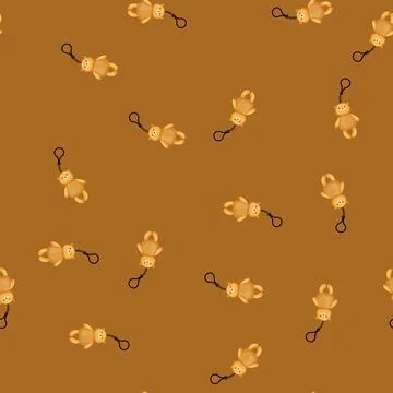 Seamless pattern trinker keychain key cartoon vector Illustrazione stock
