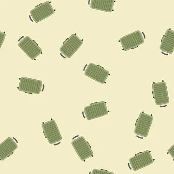 Seamless pattern trip suitcase cartoon vector イラスト素材