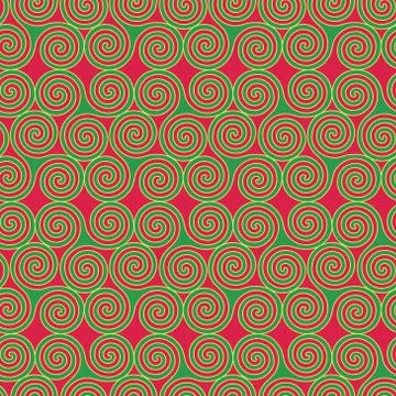 Seamless pattern with Triskele shapes Stock Illustration