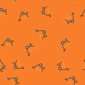 Seamless pattern trolley wheelbarrow cartoon vector 库存插图