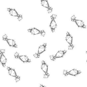 Seamless pattern trophy glass sketch hand drawn Stock Illustration