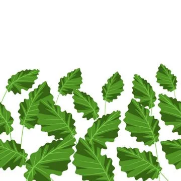 Seamless pattern with tropical leaves. Stock Illustration