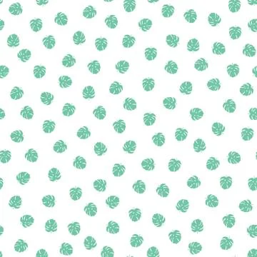 Seamless pattern with tropical leaves Stock Illustration