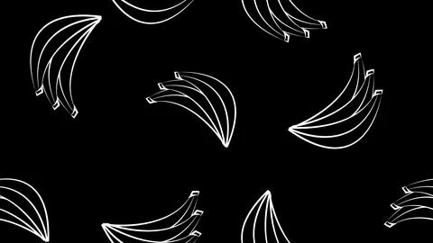 Seamless pattern with tropical palm leaves and bananas. Vector illustration Stock Illustration