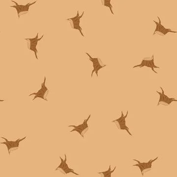 Seamless pattern trunk stump cartoon vector 스톡 일러스트