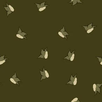 Seamless pattern trunk stump cartoon vector Illustrazione stock