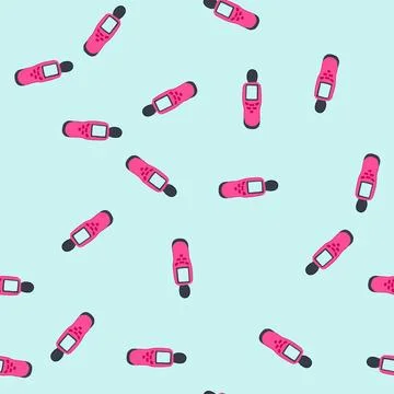 Seamless pattern tumbler noise level meter cartoon vector Stock Illustration