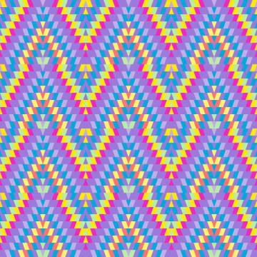 Seamless pattern Turkish carpet pink blue lilac purple pink beige. Patchwork  Stock Illustration