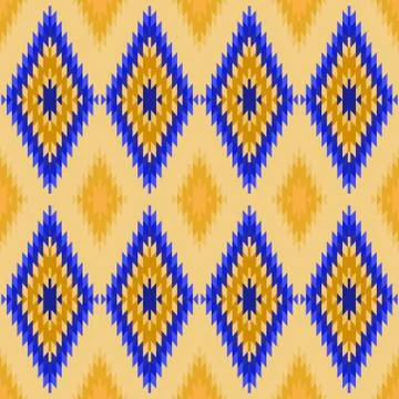 Seamless pattern Turkish carpet yellow ultraviolet brown purple. Colorful pat Stock-Illustration