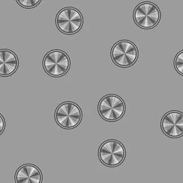 Seamless pattern turn dial knob cartoon vector Illustrazione stock