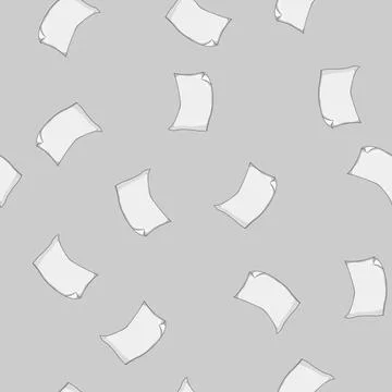 Seamless pattern turn paper curl cartoon vector Stock Illustration