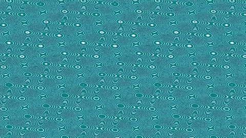 Seamless pattern of turquoise blue geometric wave design background texture Stock Footage 342207147