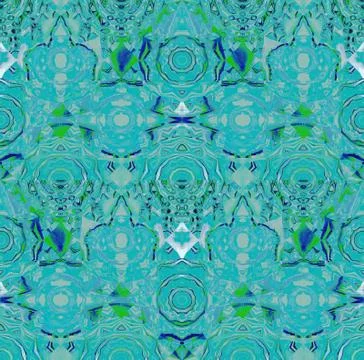 Seamless pattern turquoise blue green gray Stock Illustration