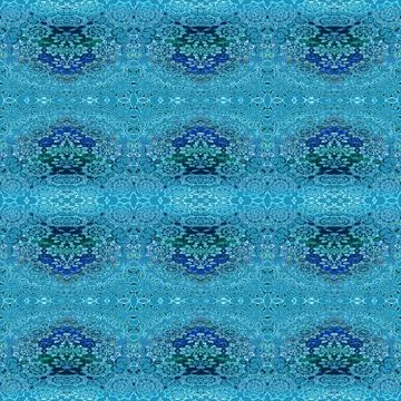 Seamless pattern turquoise blue Stock-Illustration