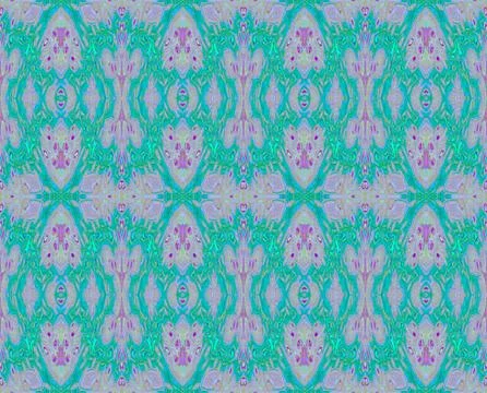 Seamless pattern turquoise green purple Stock Illustration