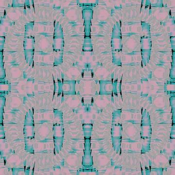 Seamless pattern turquoise mauve Stock Illustration