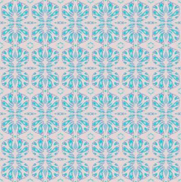 Seamless pattern turquoise pink Stock Illustration