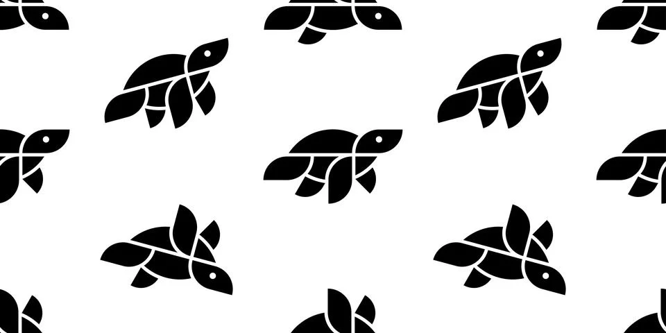Seamless pattern with Turtle Stock Illustration