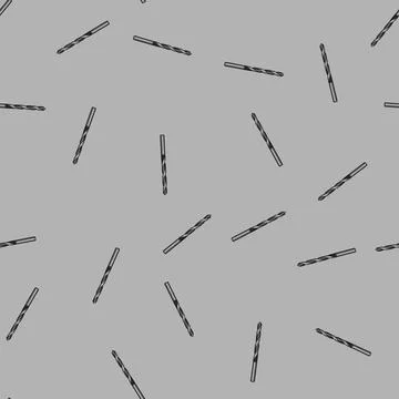 Seamless pattern twist drill bit cartoon vector Illustrazione stock
